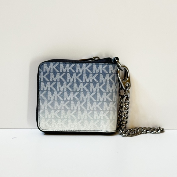 Michael Kors Cooper Ombre Zip Around Wallet MK Denim - Picture 3 of 13